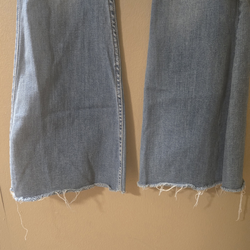 Hollister Blue Flare Patchwork Jeans - image 4